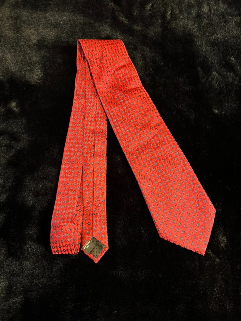 Pierre Cardin Red & Black Tie 59 inch
